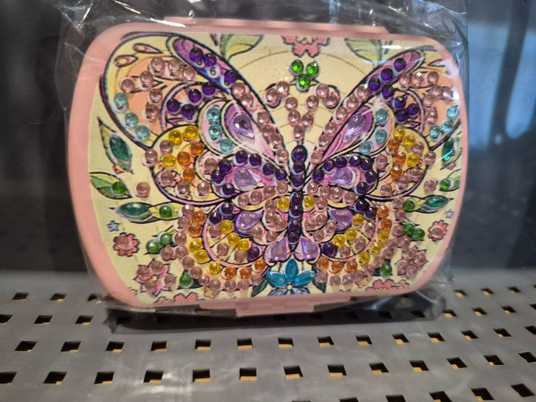 Seahorse Creations AU Pill Box - butterfly,  pink small