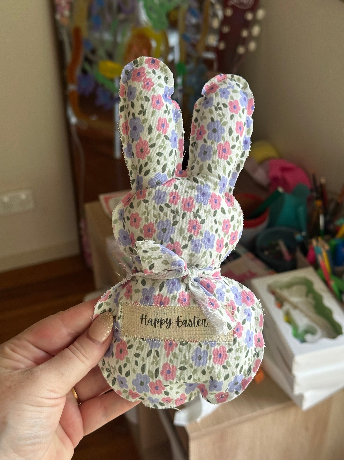 Handmade Easter Bunny Keepsake – Happy Easter Decoration