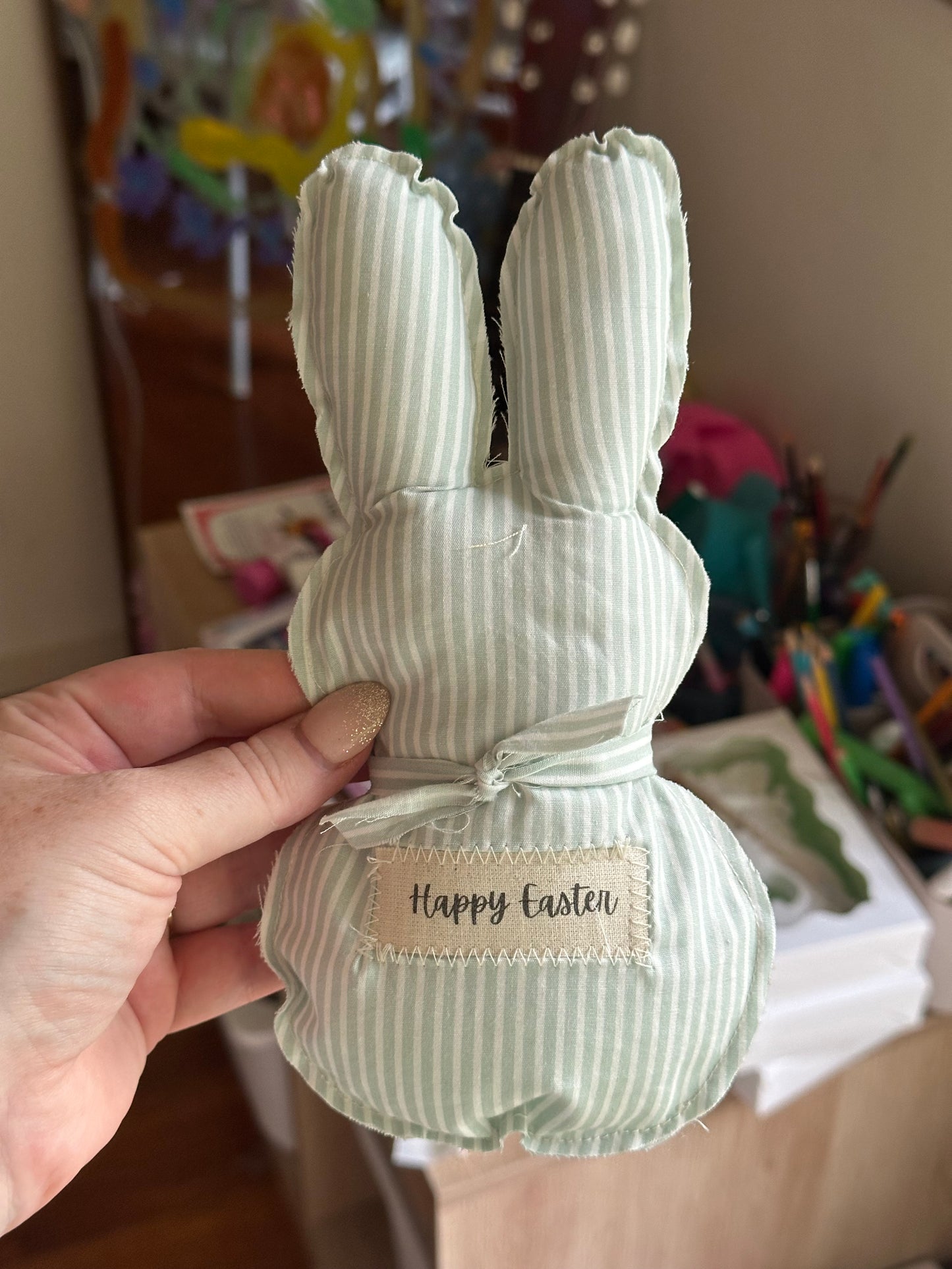 Handmade Easter Bunny Keepsake – Happy Easter Decoration
