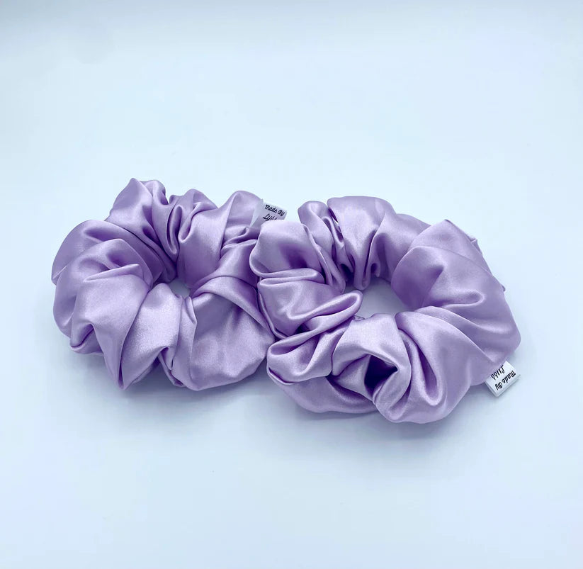 Made By Lyss Satin Scrunchie,  Lilac Large