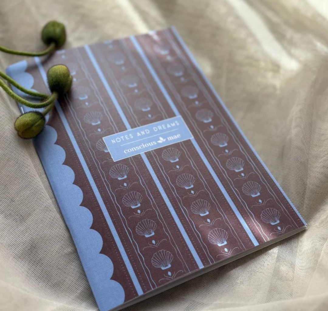 Conscious Mae Sea Clay Notebook,  blue A5