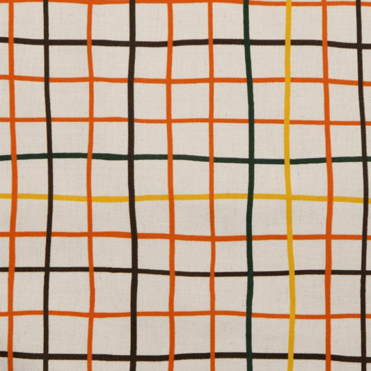 hellomae Orange Check Table Cloth