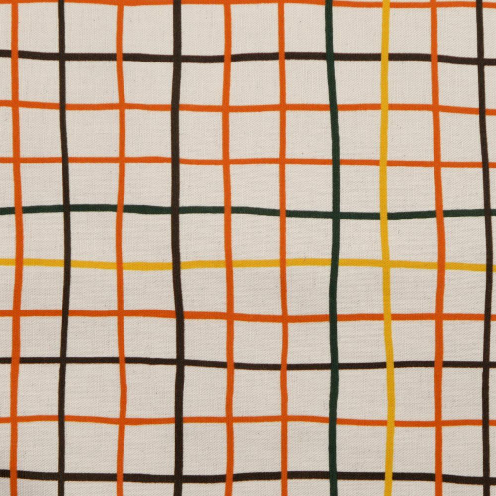 hellomae Orange Check Napkin Set
