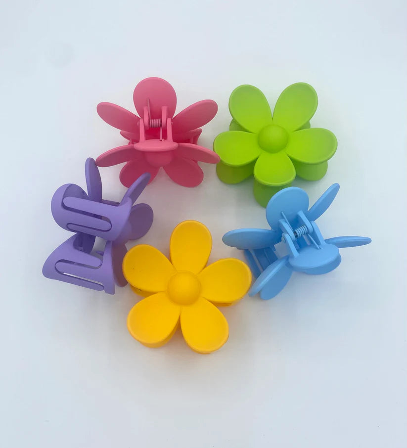 Made By Lyss Flower Hairclaw,  Purple