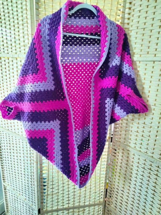 Carmah Designs Springtime Snuggle Cardigan,  Purple Free Size