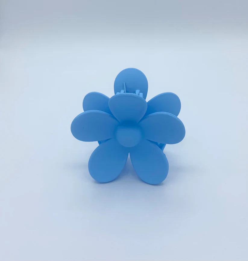 Made By Lyss Flower Hairclaw,  Blue