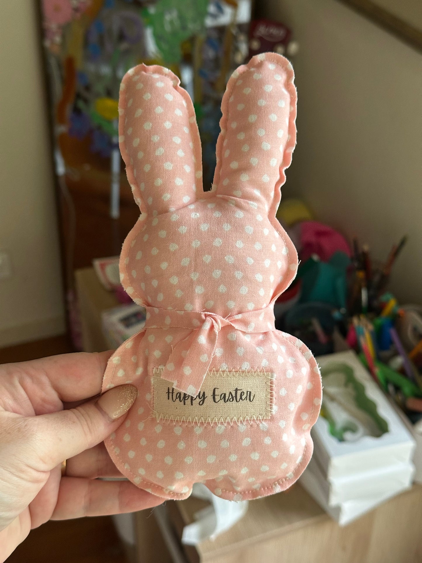 Handmade Easter Bunny Keepsake – Happy Easter Decoration