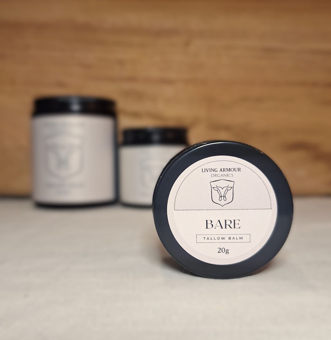Living Armour Organics BARE Tallow Balm,   20ml