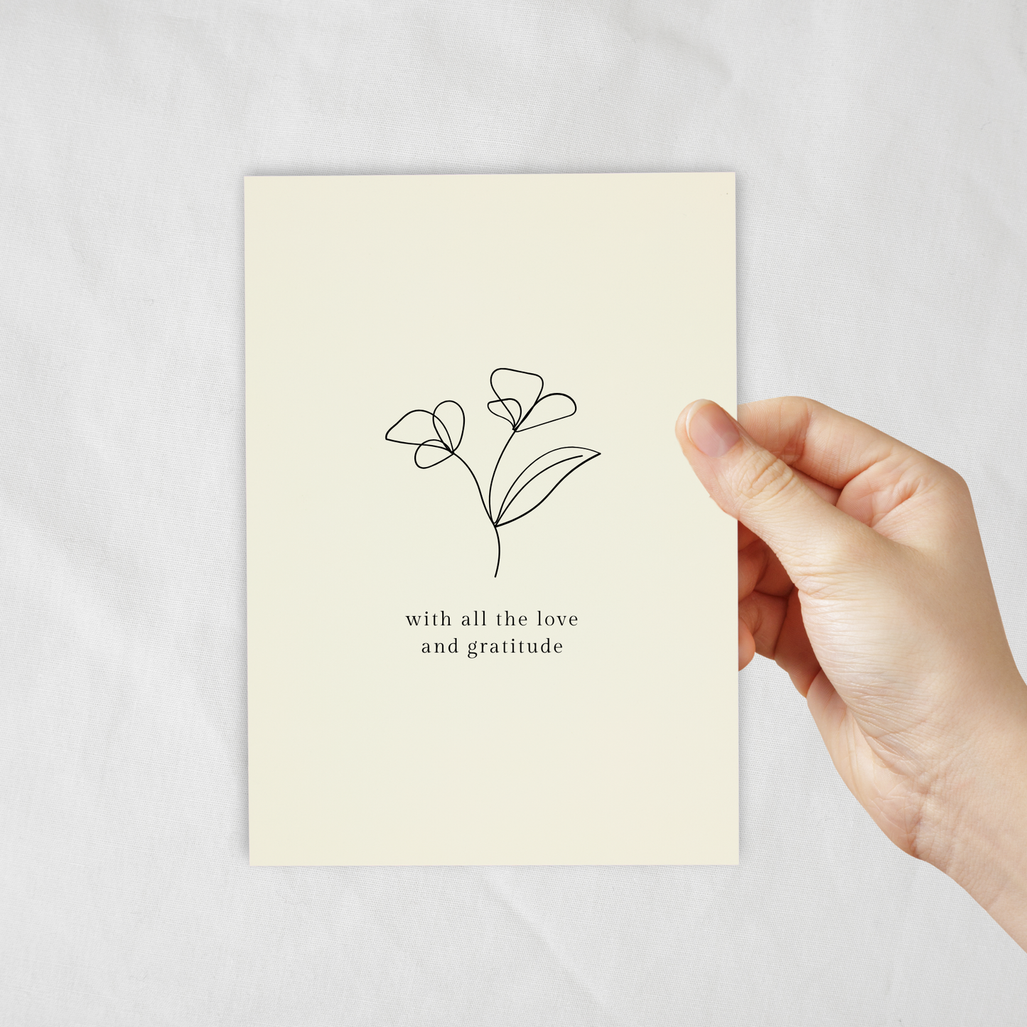Love and Gratitude - Thank You Card by Sprinkle Press