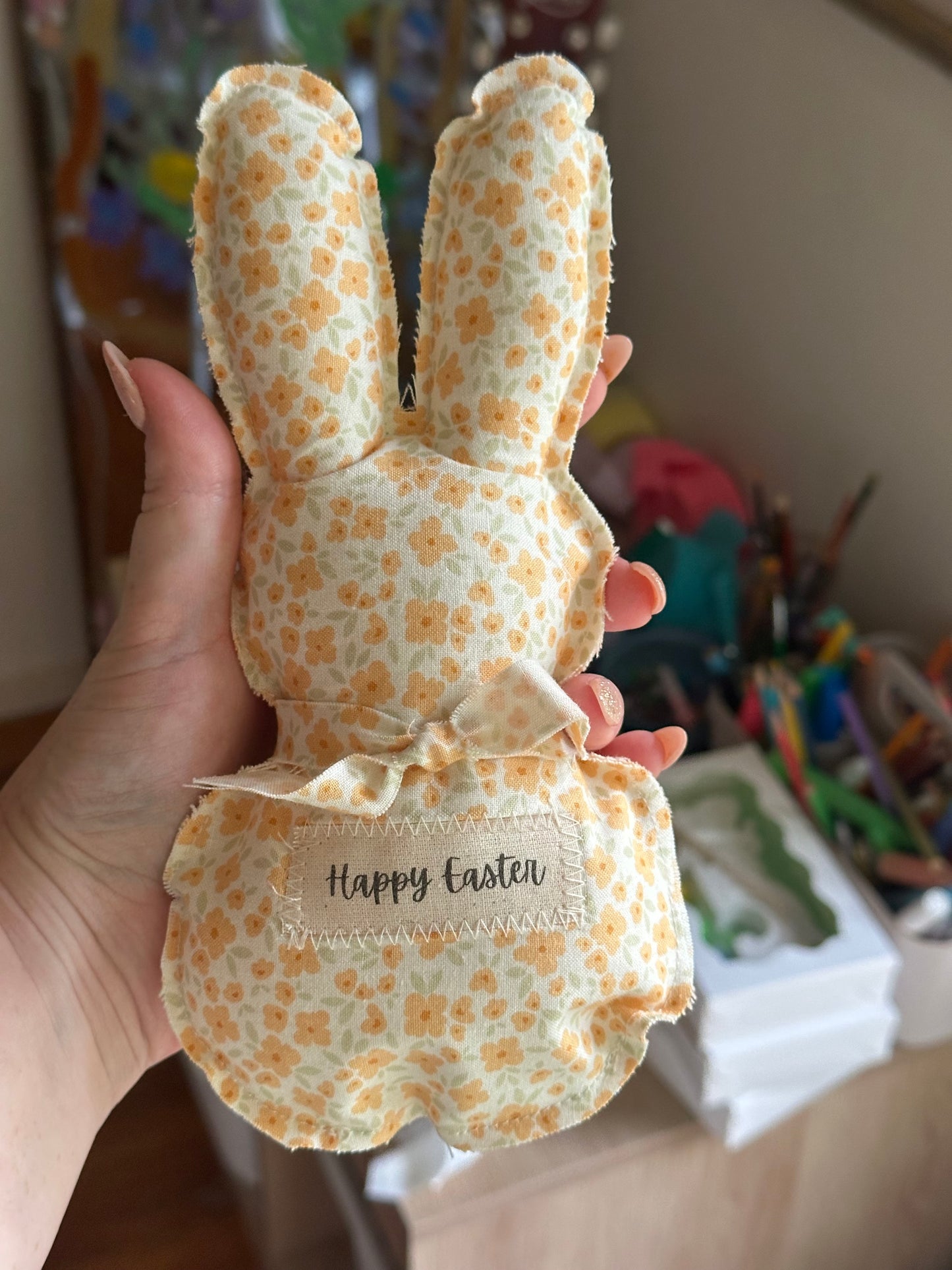 Handmade Easter Bunny Keepsake – Happy Easter Decoration
