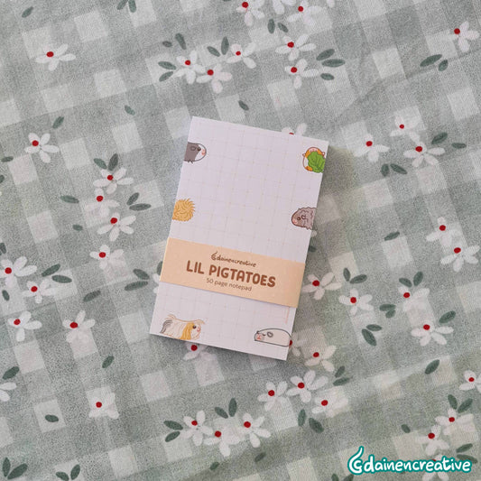 Dainen Creative Little Guinea Pig Grid Notepads,   77 x 123 mm
