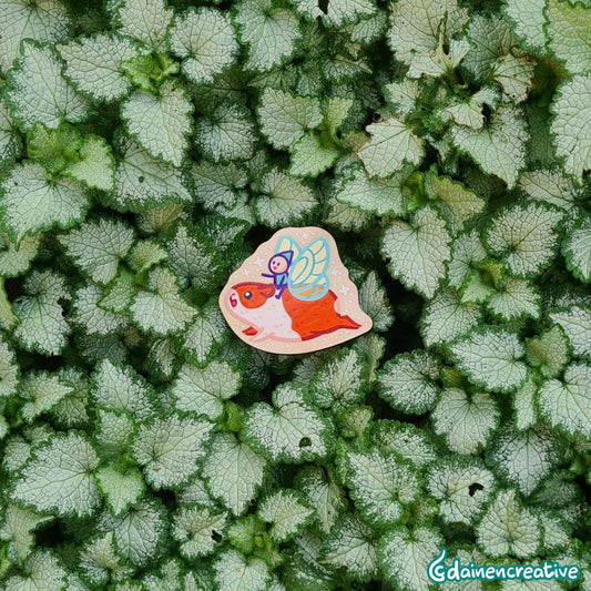 Dainen Creative Pig Fairy Wooden Magnet,   38 x 38 mm