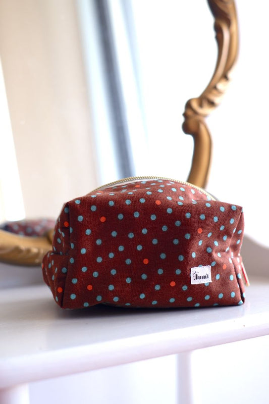 Studio Lumi Carry All Pouch,  Brown Mini Essentials