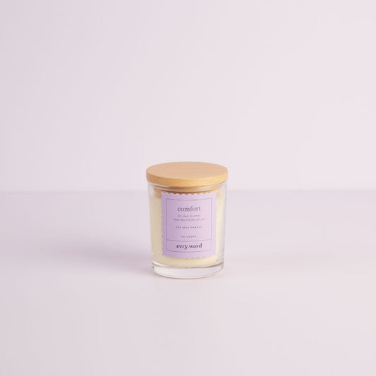 Fleur Darling Secret Message Candle,  Comfort - Vanilla, Patchouli, Sandlewood