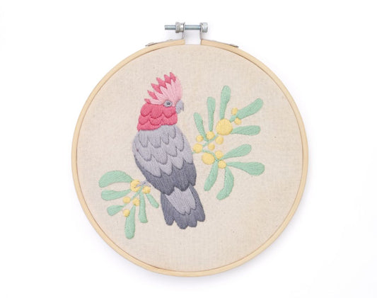 Yarn Industries Embroidery Kit - Galah