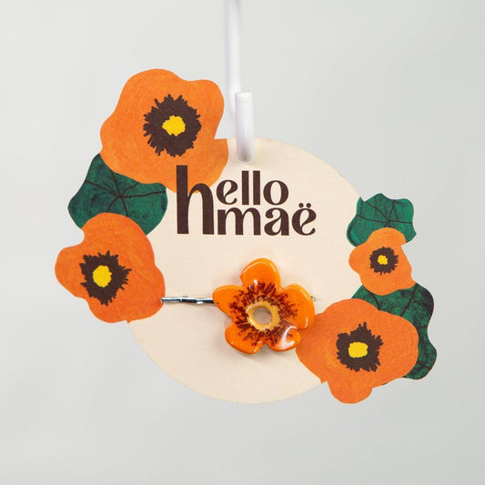 Orange flower (single pin)