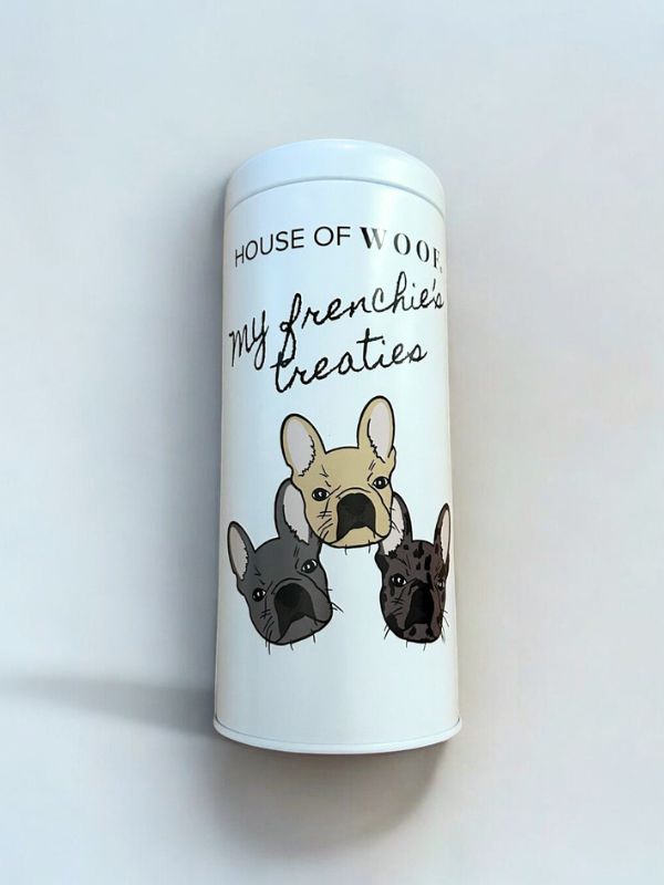 House of Woof French Bulldog tin,   150g