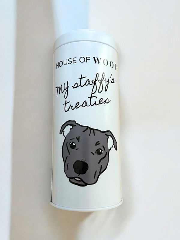 House of Woof Staffy tin,   150g