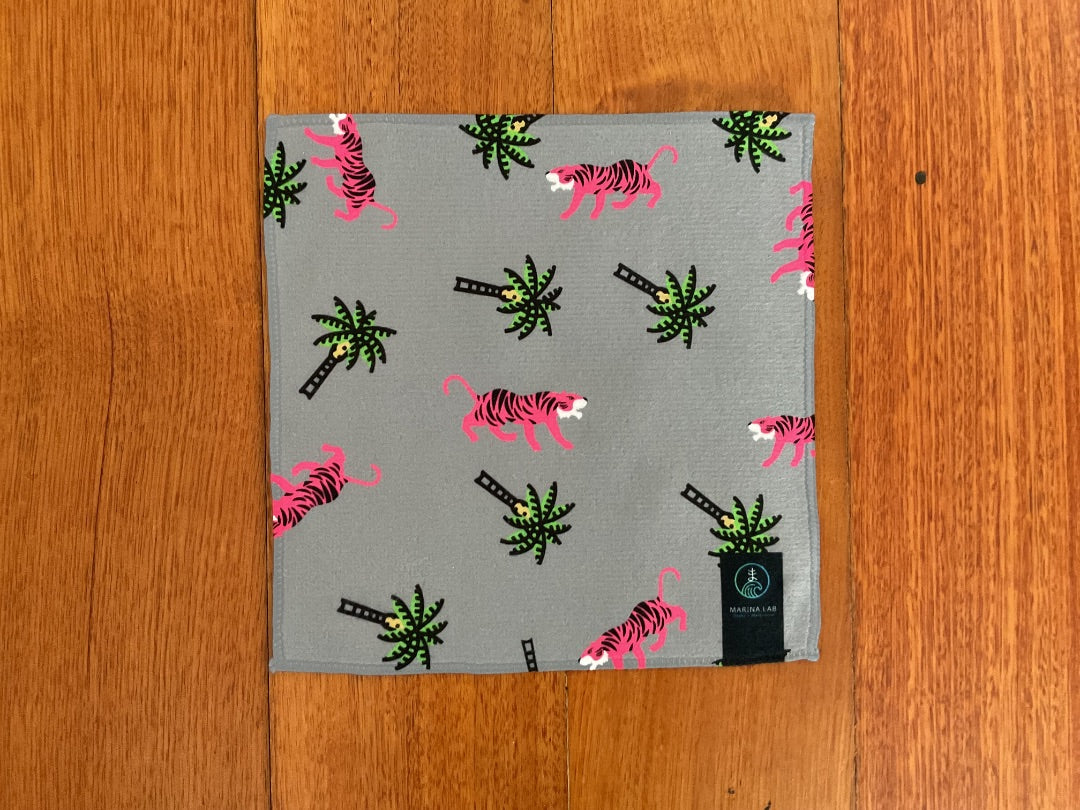 Marina Lab Multipurpose microfibre cloth,  Pink tiger 20cm x 20cm