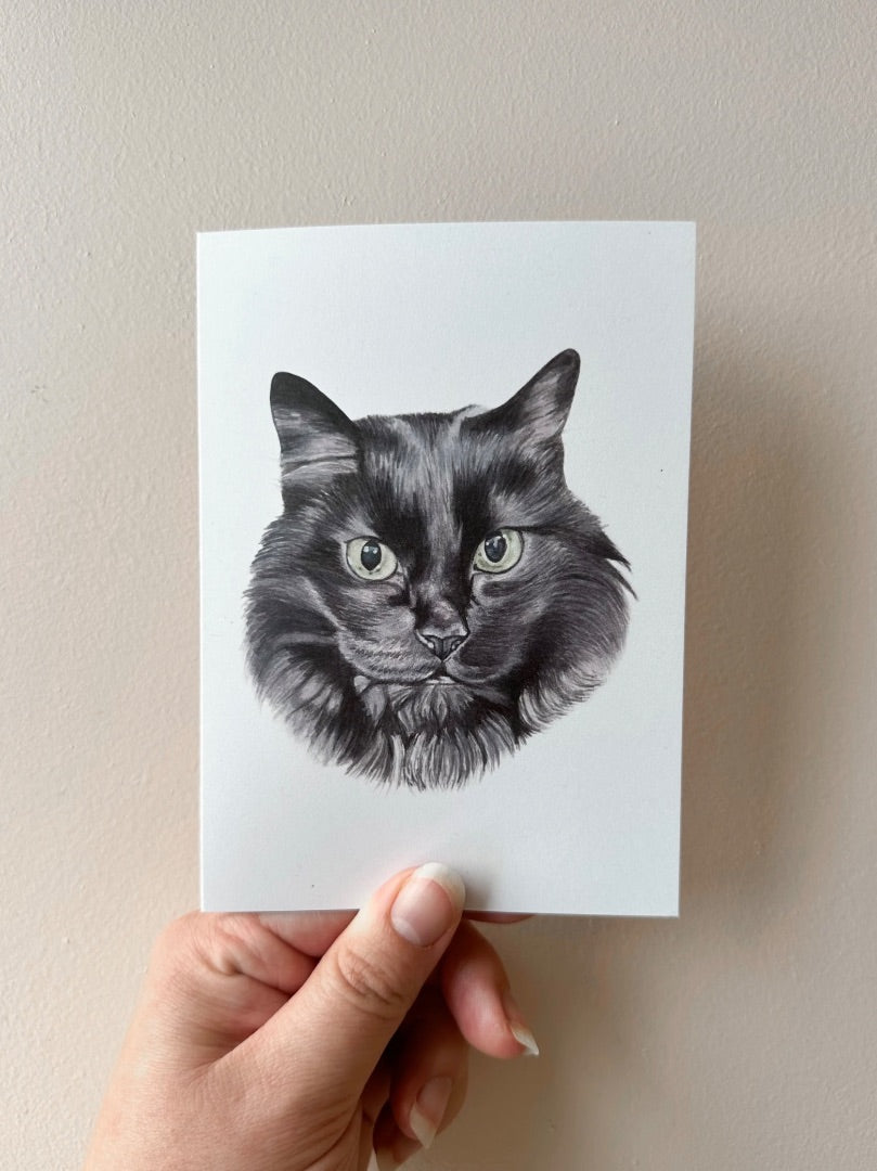 Annalise Paints Kalix the Black Cat