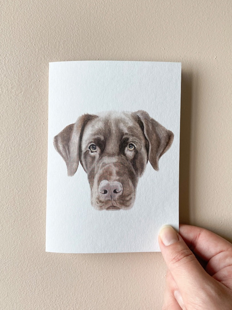 Annalise Paints Zuko the Chocolate Labrador