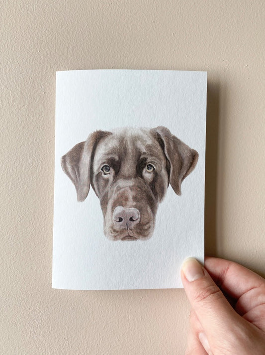 Annalise Paints Zuko the Chocolate Labrador