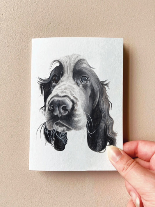 Annalise Paints Bently the Cocker Spaniel