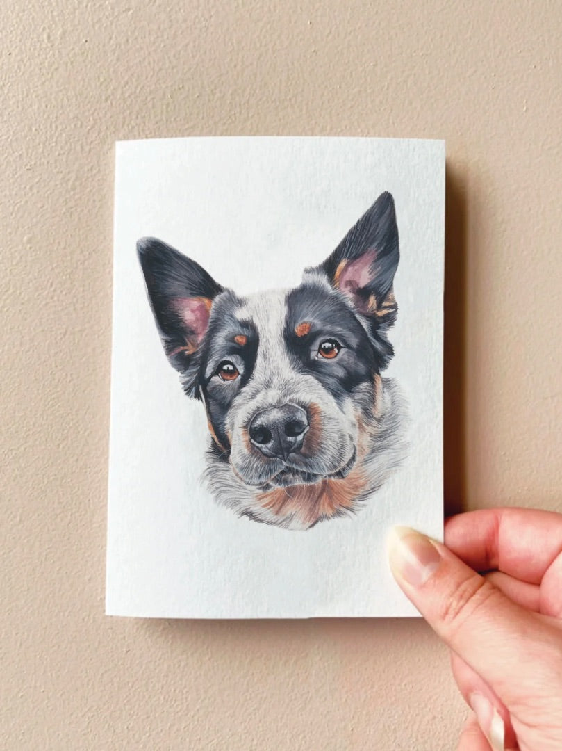 Annalise Paints Neo the Blue Healer