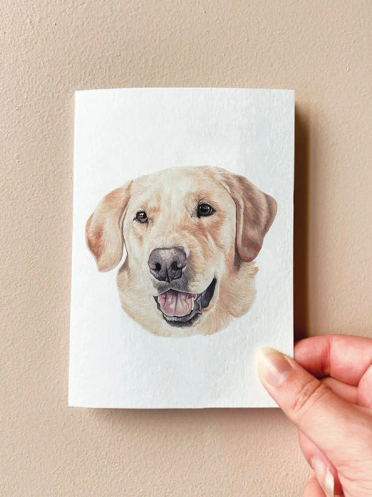 Annalise Paints Lotus the Golden Labrador