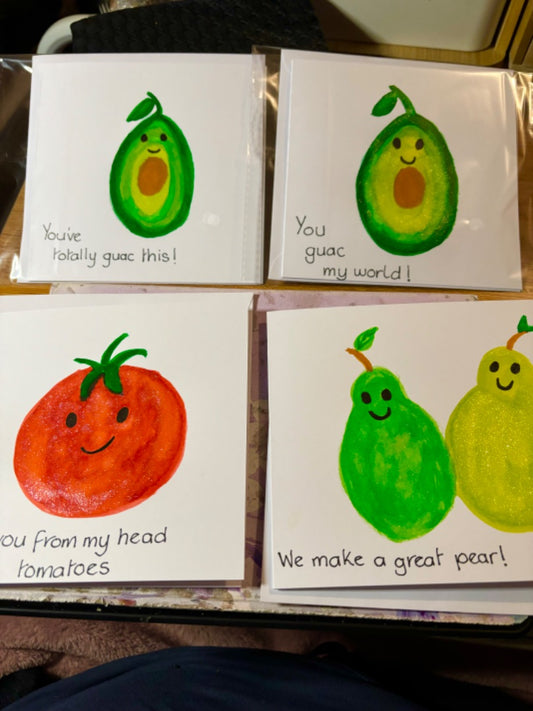 Crystal Inspirations Punny Greeting Cards,  Various