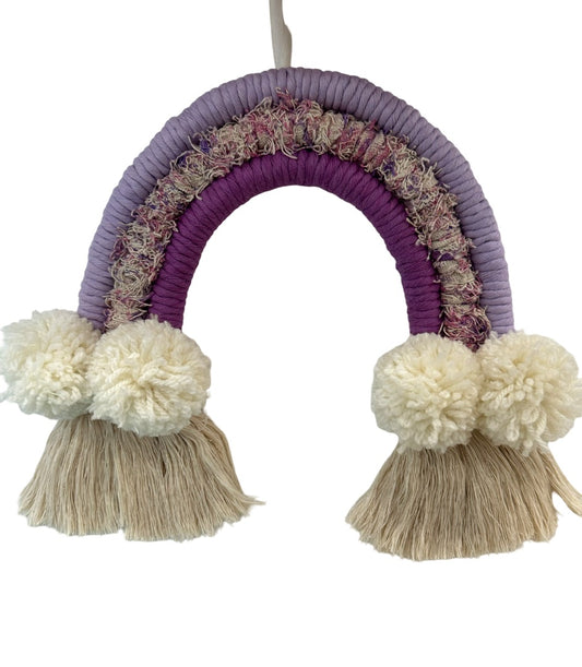 P and P Pompom P and P Rainbow,  Purples Small