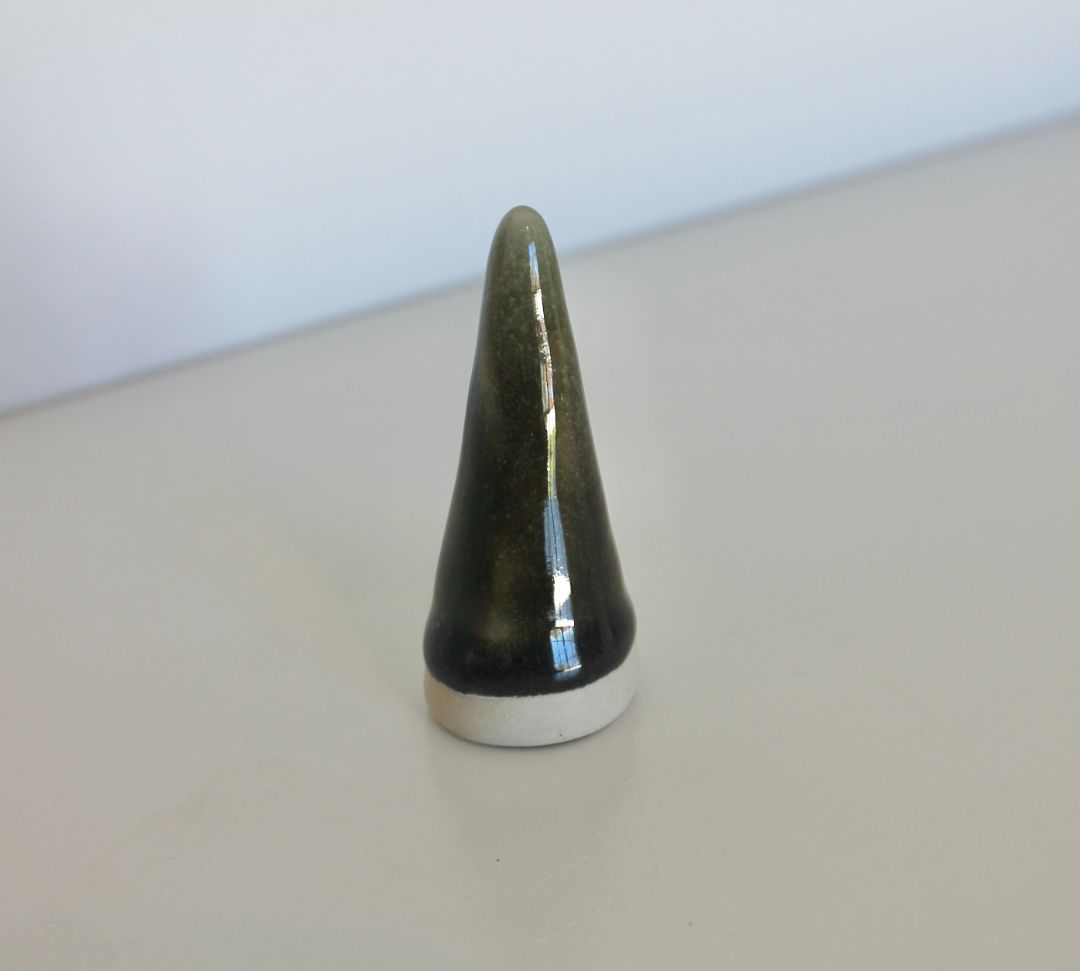 Shared Joy Ceramics Ring Cone,  Brown 6cm