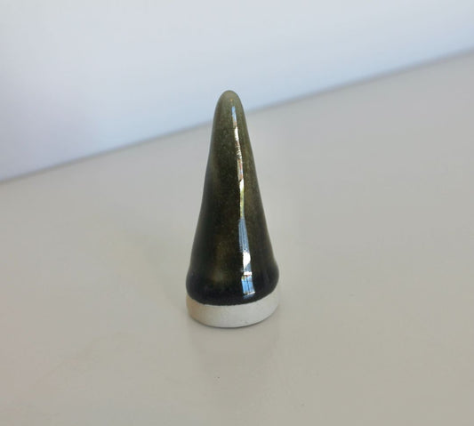 Shared Joy Ceramics Ring Cone,  Brown 6cm