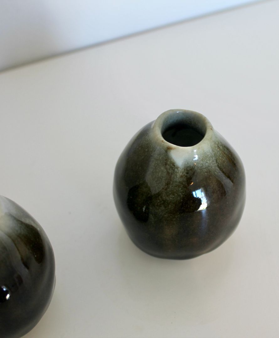 Shared Joy Ceramics Bud Vase,  Brown 6cm