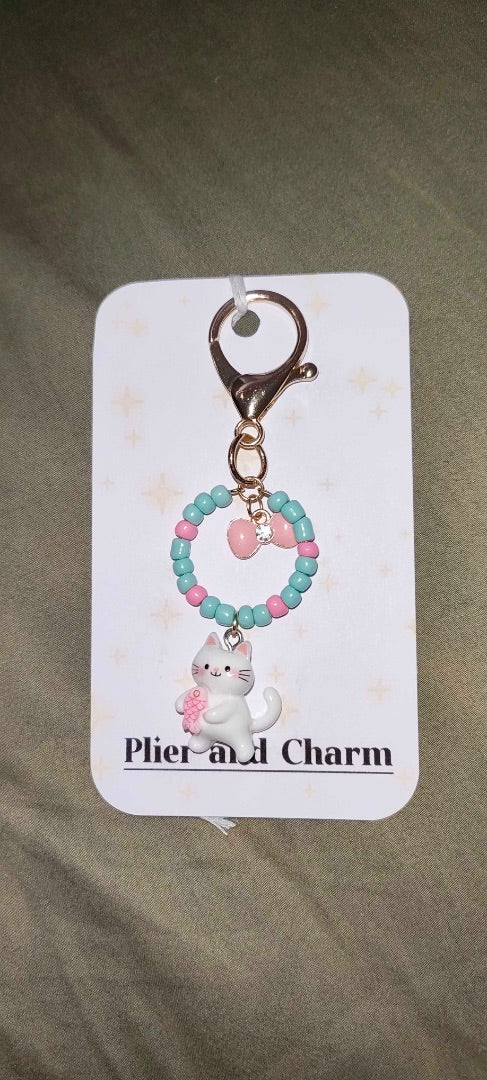 Plier and Charm Small keychain,  Multi Small