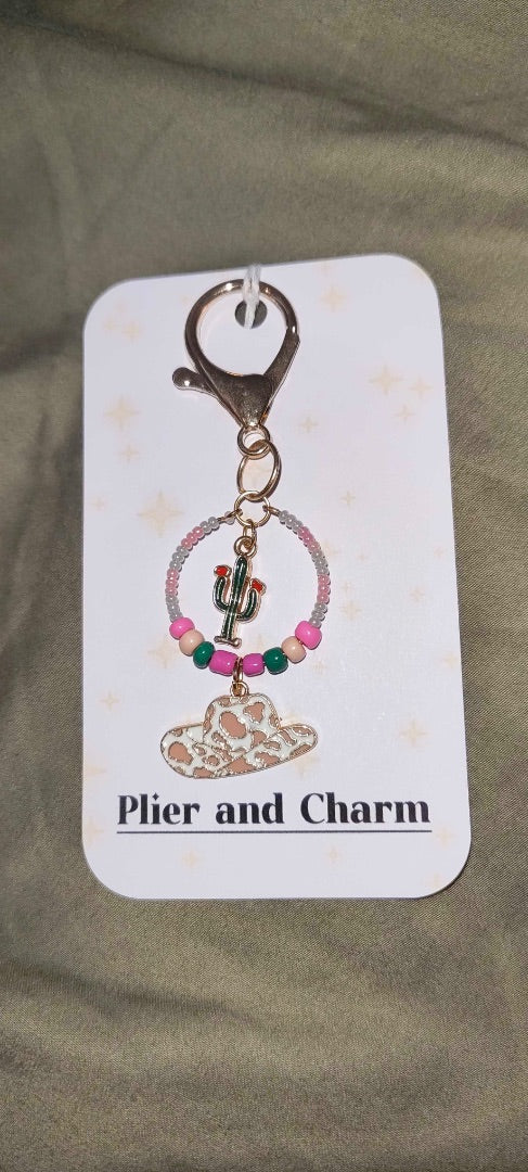 Plier and Charm Small keychain,  Multi Small