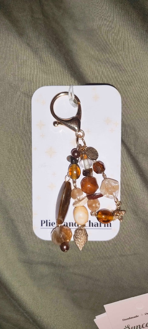 Plier and Charm Medium keychain,  Bronze Medium