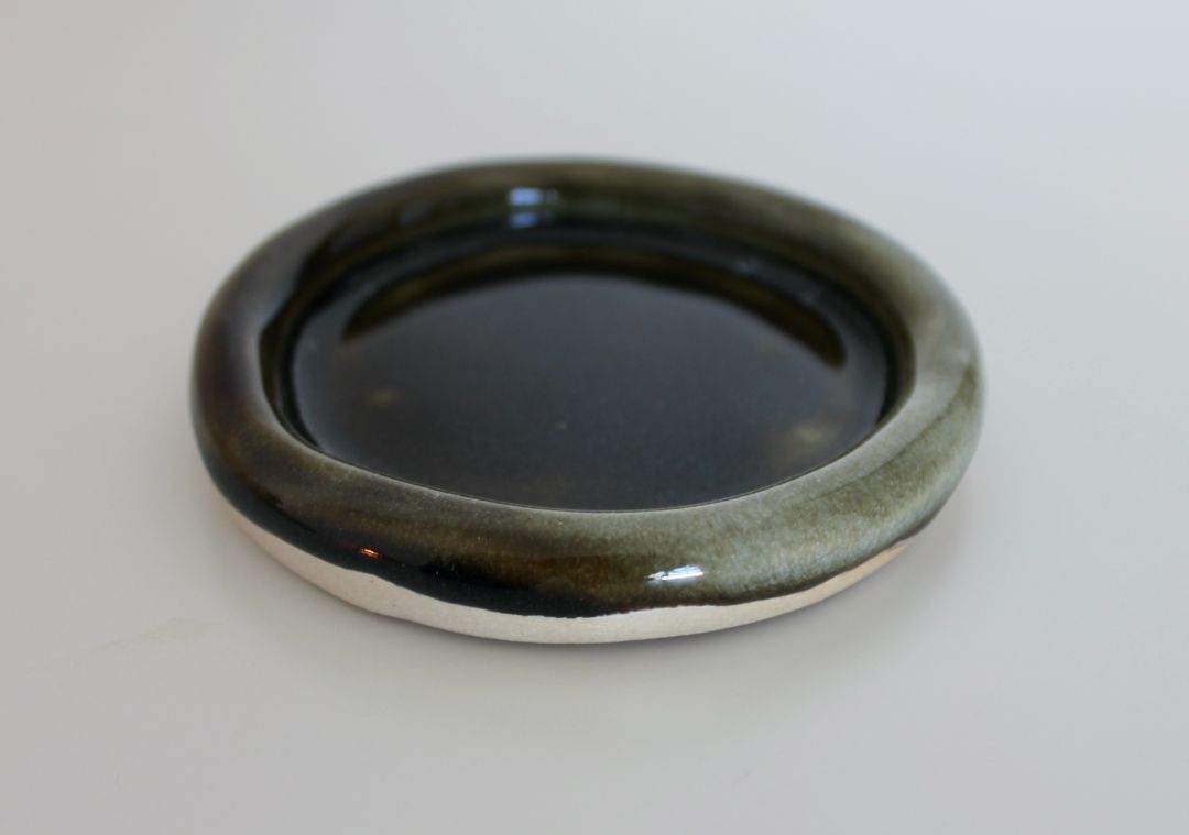 Shared Joy Ceramics Trinket Dish,  Brown 12cm wide