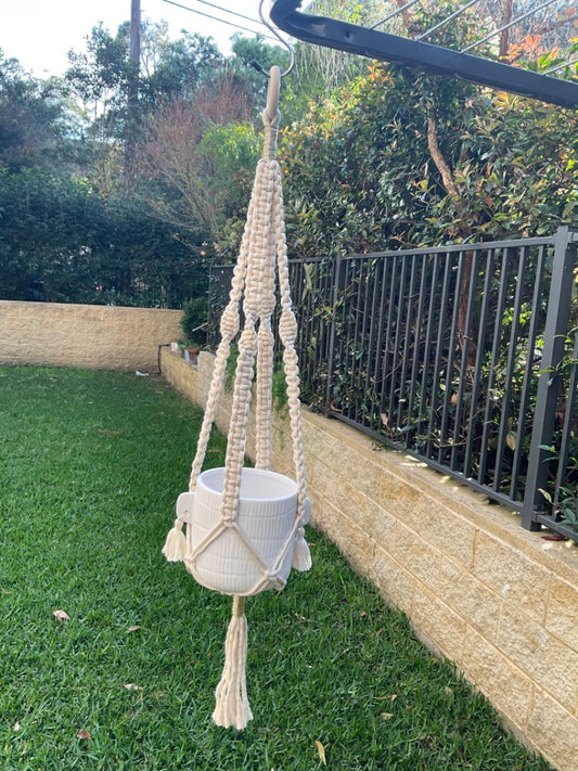 Little Joyz Studio Macrame Plant Hanger,  Natural