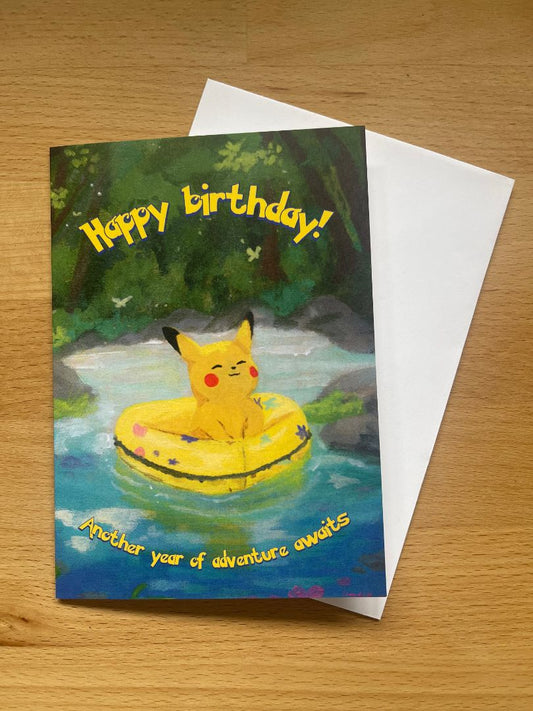 Ebony & Ivory Collective Birthday Pikachu Card