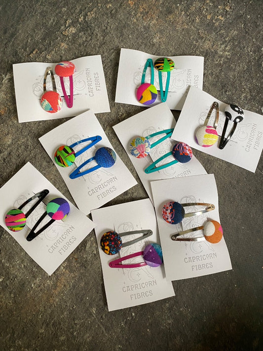 capricorn fibres Hair clips - pair