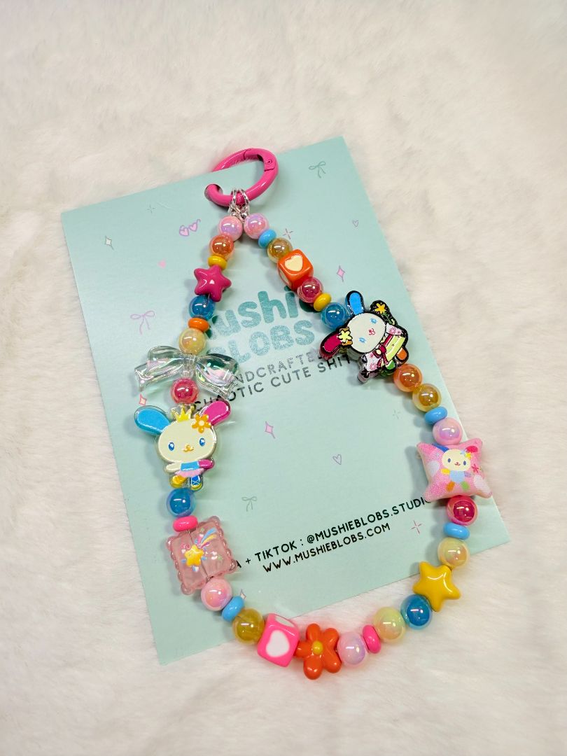 mushieblobs studio Phone Charm: Usahana,  Colourful