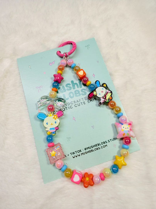 mushieblobs studio Phone Charm: Usahana,  Colourful