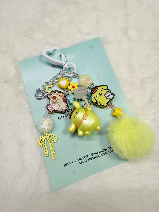 mushieblobs studio Bag Charm: Pompompurin,  Yellow