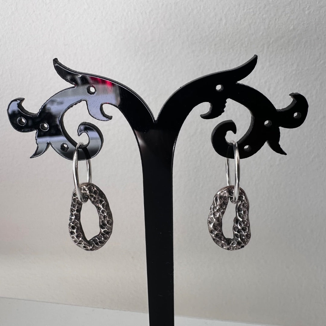 Venom Gemz Hammered Hoops,   N/A