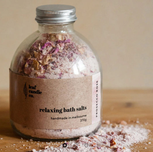 Leaf Candle Co Prosecco Rose Bath Salts