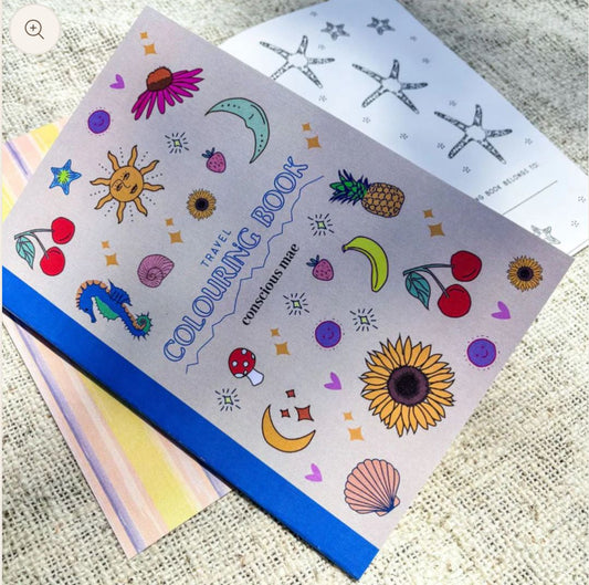 Conscious Mae Travel colouring book,   A5