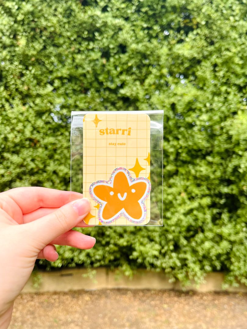Seedi Bun Star Sticker,  Yellow 4cm