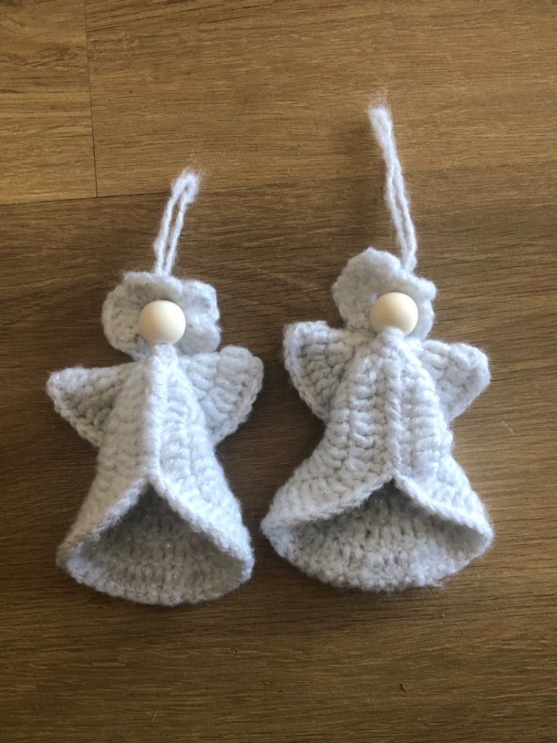 Getting My Stitches Together Crochet Angel tree ornaments