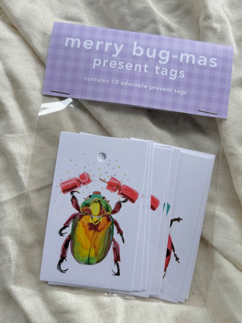 Annalise Paints Merry Bug-mas Present Tags